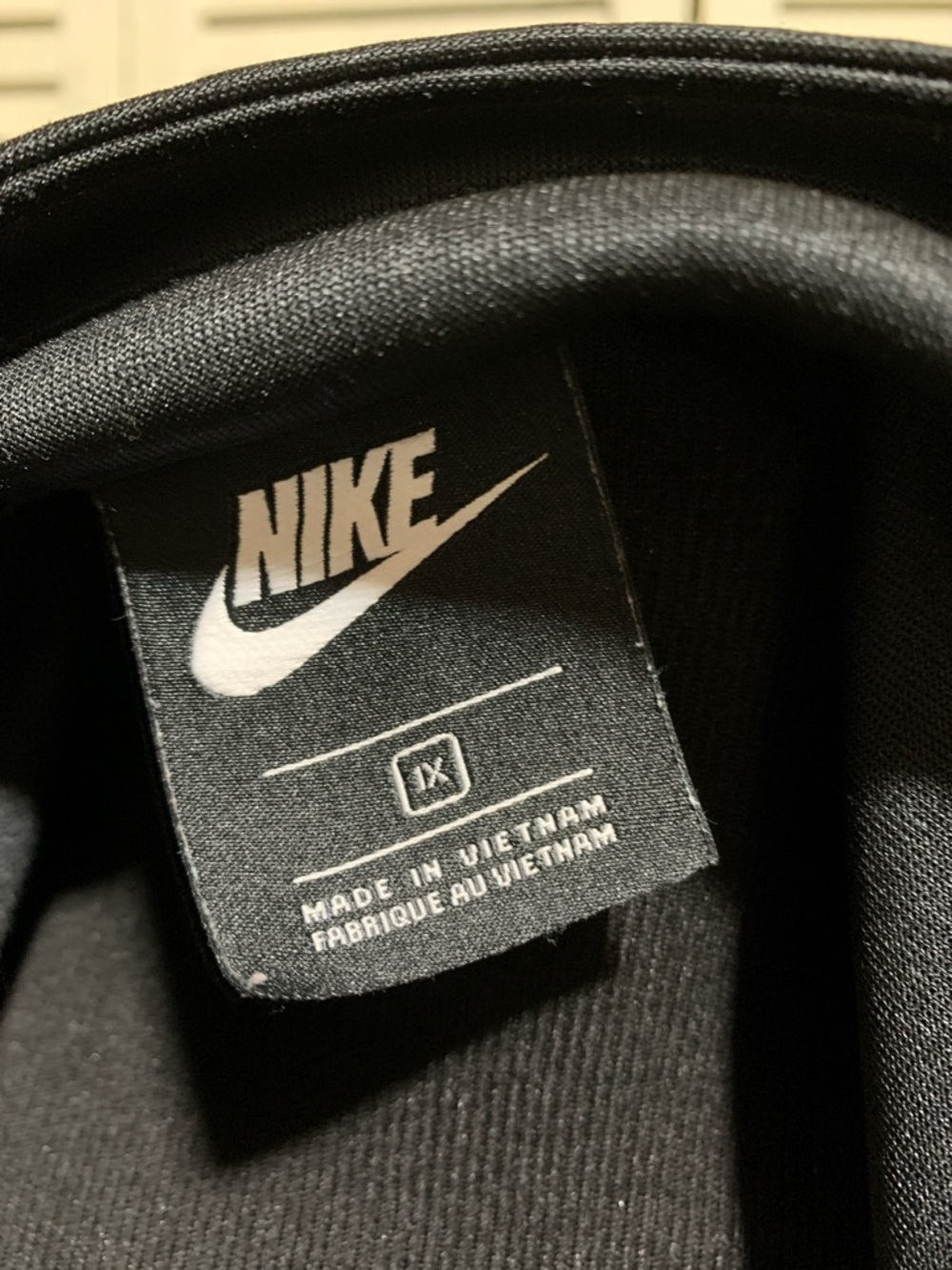 Nike Black Track Jacket with White Swoosh Accents - Picture 3 of 4